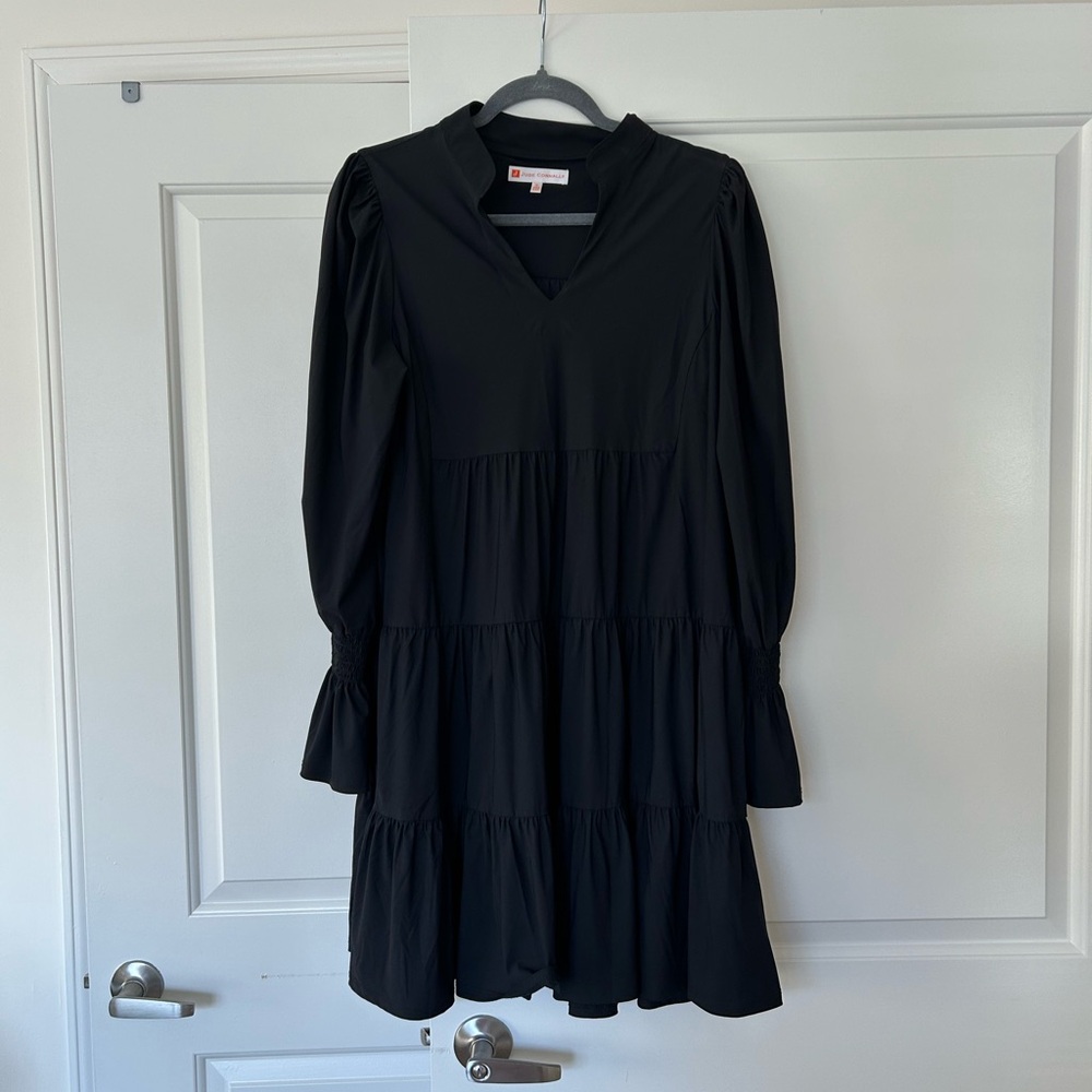 Jude Connally Black Long Sleeve Dress